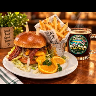 Rock'n Western BBQ Cheese Burger