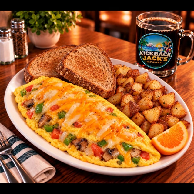 Vegetable Omelette.