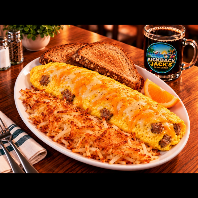Spicy Bayou Omelette.