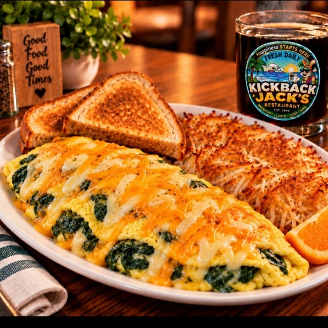 Spinach Omelette.