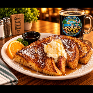 Choice of 1 Belgian Waffle or 2 French Toast or 2 Flap-Jacks